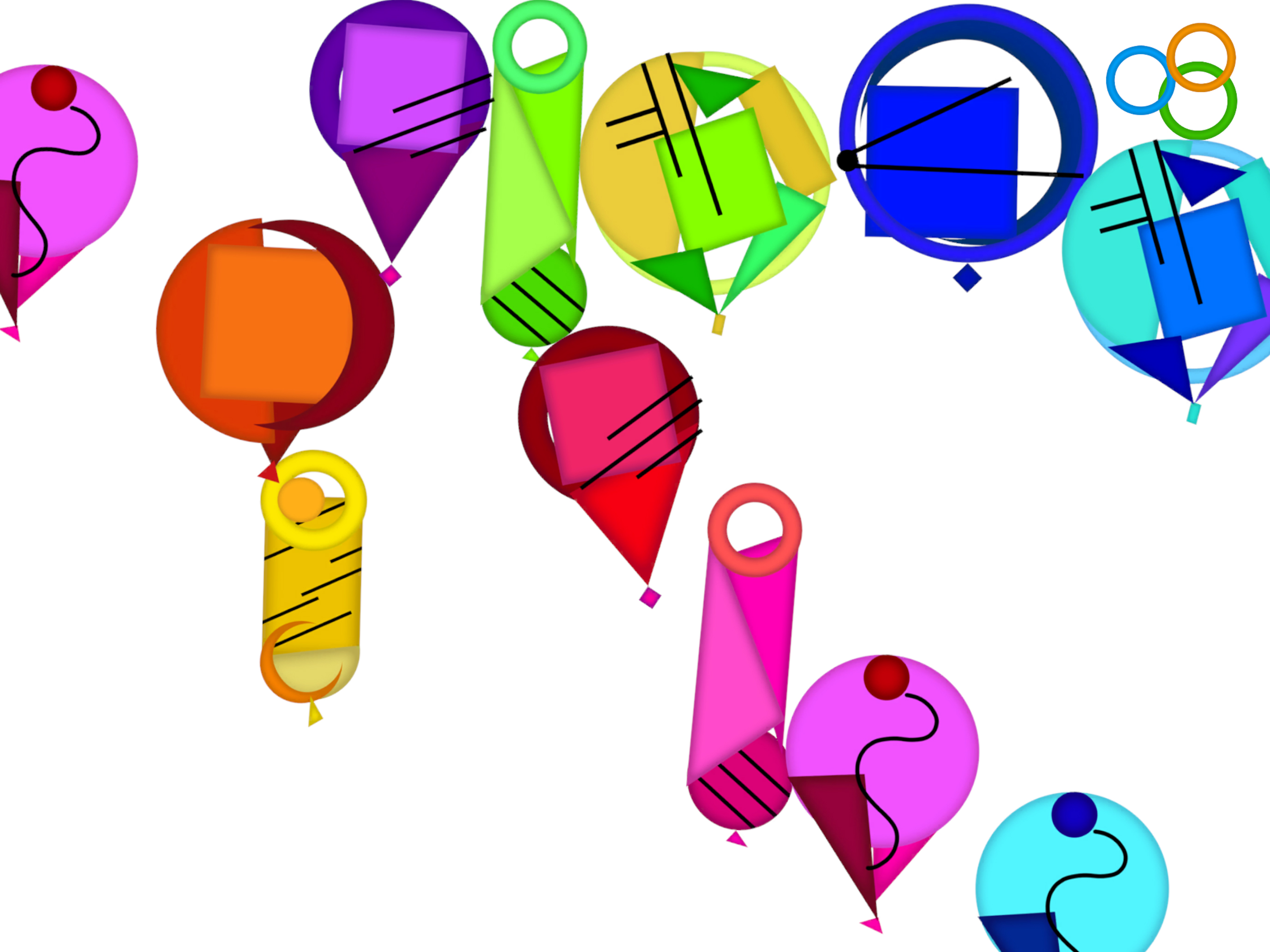 Pop Colorful Baloons