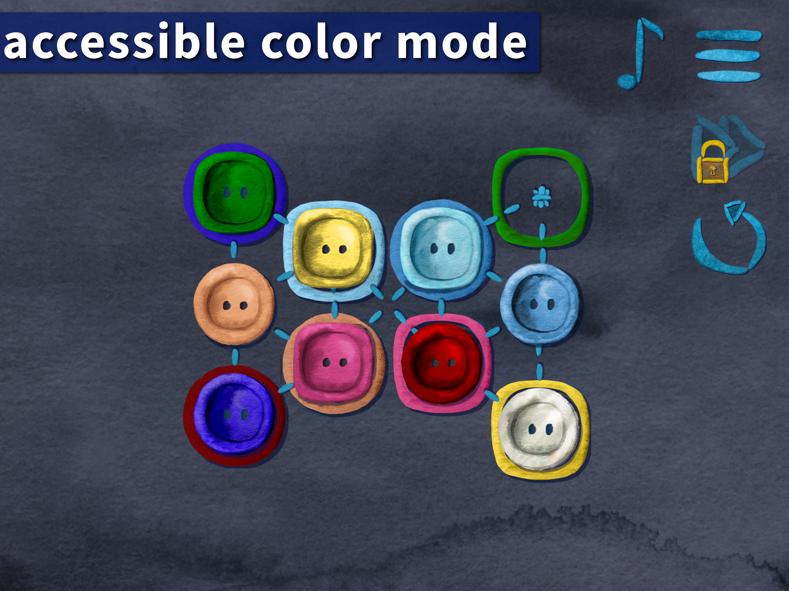 buttons auf Zeit mit Ablenkung